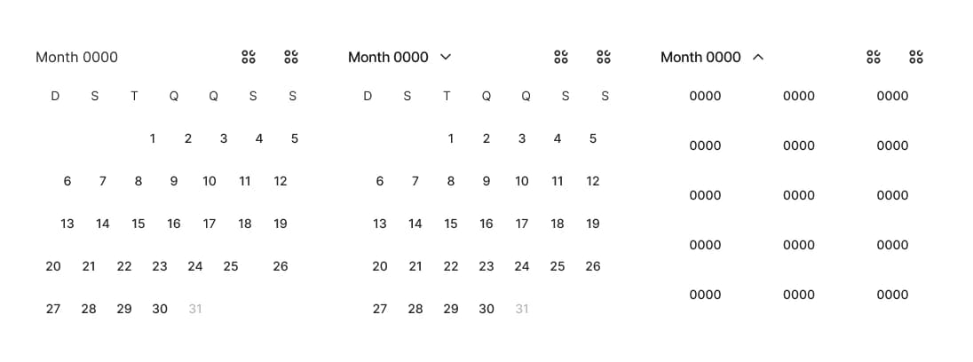 Date picker component